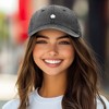 Dalix Lil Flower Embroidered Cotton Cap Outdoor Dad Hat Womens - 3 of 4