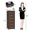 Crestlive Products Vertical Dresser for Bedroom Storage Tower with Sturdy Steel Frame Wood Top Easy Pull Fabric Bins - 3 of 4