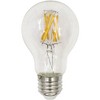 Pro Track 4-Head LED Bulbs Set Ceiling Track Light Fixture Kit Adjustable Brown Bronze Finish Organic Amber Glass Farmhouse Rustic Kitchen 41" Wide - 3 of 4