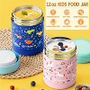 Kids Bento Snack Lunch Box with 4 Compartment, Insulated lunch Bag, Stainless Steel Vacuum Thermos Food Jar, Ice Pack - 2 of 4