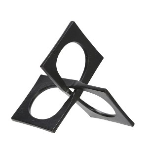 Sagebrook Home Metal Sculpture Decor - Linked Square Design - Abstract Style Design for Decorative Table - 1 of 4