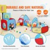 VEVOR 5 in 1 Kids Play Tent with Tunnel, Basketball Hoop for Boys, Girls, Babies and Toddlers, Indoor/Outdoor Pop Up Playhouse, Red/Yellow/Blue - 3 of 4
