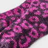 Women's Leopard Cozy Crew Socks - Auden™ 4-10 - 3 of 3