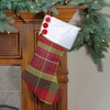Northlight 19" Multi-Color Plaid Christmas Stocking with Green and Yellow Trim and Red Buttons - 3 of 3