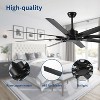 YUHAO Modern and Contemporary Black Ceiling Fan without Light ,Reversible DC Motor and Remote Control - 3 of 4