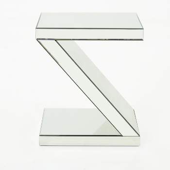 Auda Z Shaped Side Table Mirror - Christopher Knight Home