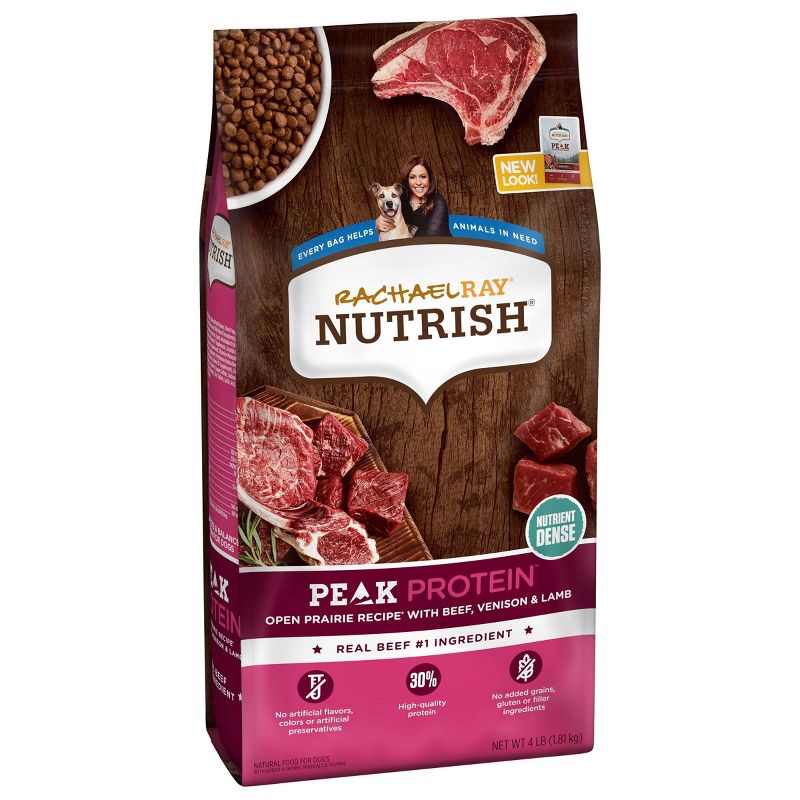 Rachael Ray Nutrish Peak Grain Free Open Range Recipe with Beef, Venison & Lamb Dry Dog Food, 5 of 7