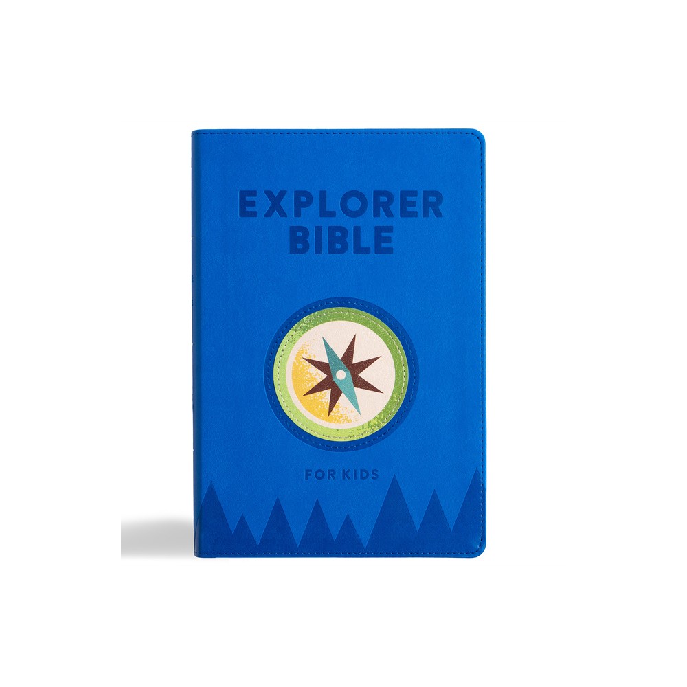 KJV Explorer Bible for Kids, Royal Blue Leathertouch - by Holman Bible Publishers (Leather Bound)