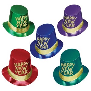 Beistle Coast New Year Hi-Hat With Gold Band One Size Assorted 88152-25 - 1 of 1