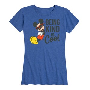 Women's - Disney - Mickey Kind Is Cool Short Sleeve Graphic T-Shirt - 1 of 4