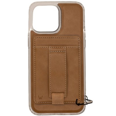 Walli Cases Camel by Our Faux Farmhouse Magnetic Case with Wallet and Finger Strap
