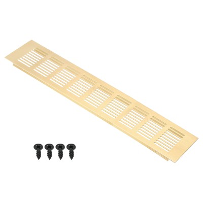 Unique Bargains Aluminum Rectangle Mesh with Mounting Screw Cabinet Air Vent Cover