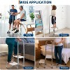 Step Stool with Dual Handle and Non-Skid Platform Duty 450 Lbs Capacity Height Adjustable Heavy Duty Steps Foot Stool - 2 of 4