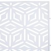 Grungis Matrix Metal Decorative Patio Screens,Freestanding Decorative Privacy Screen in with Rhombus Pattern for Balcony Patio,76" H×48" W - 3 of 4
