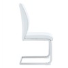 FONTOI 6PCS Arch Dining Chairs with High Resilience, Dining Chair with Arched Metal Legs for Living Room, White&Silver, 21.6"*39"*17.3" - 4 of 4