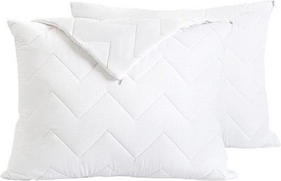 waterguard - Quilted Waterproof Pilow Protector-2 PK, 100% Cotton