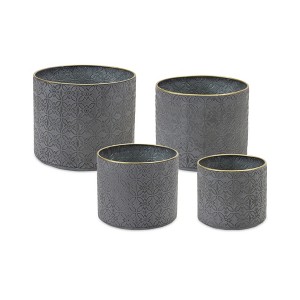Melrose Geometric Metal Planter (Set of 4) - 1 of 4