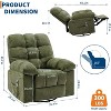Oversized Rocking Recliner Chair, 360 Degree Swivel Massage Chair with Vibration Massage and Heat - 3 of 4