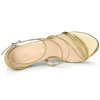 Allegra K Women's Strappy Stiletto Ankle Strap Sandals - 4 of 4