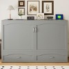 Queen Size Murphy Bed with Drawer and USB Ports for Bedroom or Apartment - 2 of 4