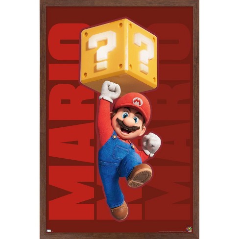 The Super Mario Bros. Movie - Bowser's World Key Art Wall Poster, 22.375 x  34 Framed 