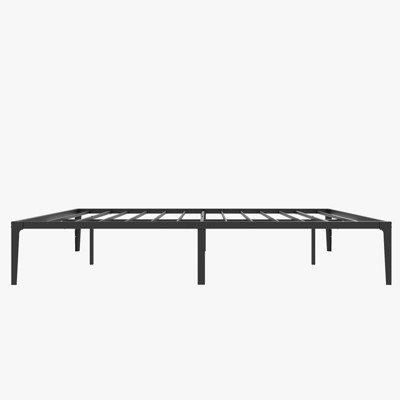 Bed Frame, Metal Platform Bed Frame No Box Spring Needed, Heavy Duty Bed Frame with Under-Bed Storage Space, Sturdy Metal Slat Support
