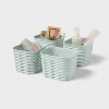 4pk Wave Mini Decorative Basket Mint Green - Brightroom™ - 4 of 4