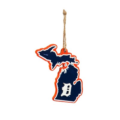 Evergreen Detroit Tigers State Ornament