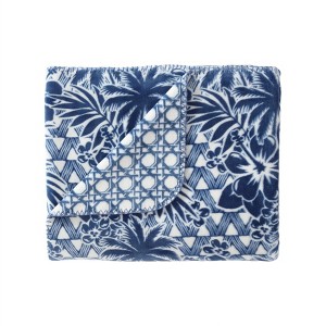 Tommy Bahama Lanikai Fronds Blue Throw Blanket - 1 of 4