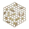 SPI Home Honeycomb and Bee Sundial – Gold Metal Garden Sculpture, Nature-Inspired Outdoor Accent - 3 of 4
