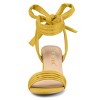 Allegra K Women's Back to College Open Toe Ankle Tie Back Block Heels Sandals - 2 of 4