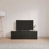 Nexera Trelisse TV Stand for TVs up to 60" Black: Modern Media Console with Doors, Wood Composite - 3 of 4