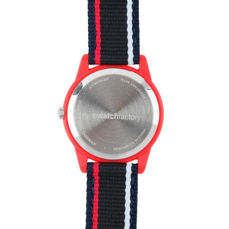 Boys' Red Balloon Red Plastic Time Teacher Watch - Black, 5 of 7