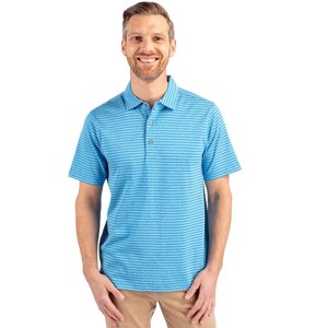 Cutter & Buck Forge Eco Heather Stripe Stretch Recycled Mens Polo - 1 of 2
