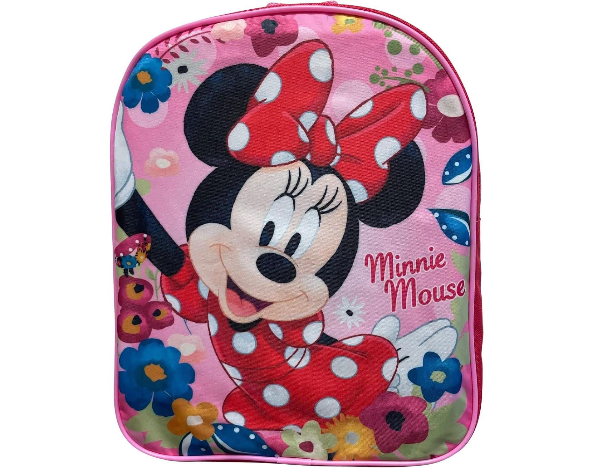 Minnie Mouse Toddler Girl 12 Inch Mini Backpack (Red-Pink)