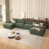 Vipbear 158" L Shaped Couch Modular Sectional Sleeper Sofa, CHENILLE Fabric, Modern Oversized Sectional Couch with Deep Seat, Tool-Free Assembly - 2 of 4