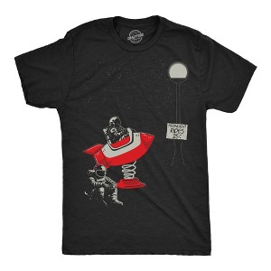 Mens Moonlight Rides Funny T Shirts Sarcastic Space Grpahic Tee For Men - Crazy Dog Men's T Shirt - 1 of 4
