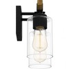 Quoizel Lighting Devon Court 2 - Light Vanity in  Matte Black - 4 of 4