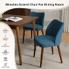 2PCS Dining Chair,Upholstered Dining Chair with Wood Legs, Wing Backrest,Kitchen Chairs with Thick Cushions for Dining Room, Living Room - 4 of 4
