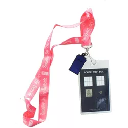 Seven20 Doctor Who Smaller On The Outside with 2D TARDIS Lanyard Charm