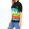 LA LEELA Hawaiian Shirts Womens Casual Summer Beach Blouses Shirt Collared Blouse Short Sleeve Vacation Button Up Shirts Tops for Women - 4 of 4