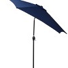 Outdoor Patio Umbrella, 6 Steel Ribs 9 FT Umbrella with Pure Color, UV Resistant Polyester Fabric Lawn Umbrella with Steel Frame-Coolbibila - 4 of 4