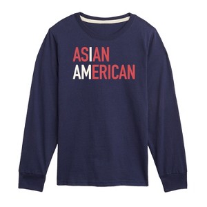 Boys' - Instant Message - I Am Asian American Long Sleeve Graphic T-Shirt - 1 of 4