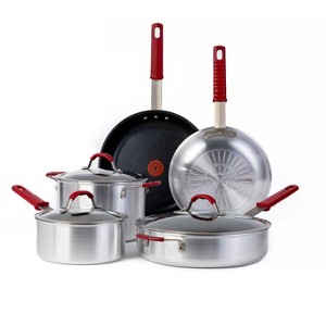 T-fal Professional VX3 Platinum Nonstick, 8 Piece Cookware Set, Silver - 1 of 4