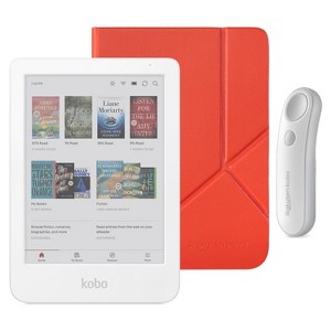 Kobo Clara Colour (White) eReader with SleepCover & White Remote Page Turner Bundle - 1 of 4