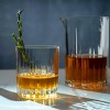 LEMONSODA Crystal Old Fashioned Spinning Glasses Set w/ Pitcher 10oz - 3 of 4