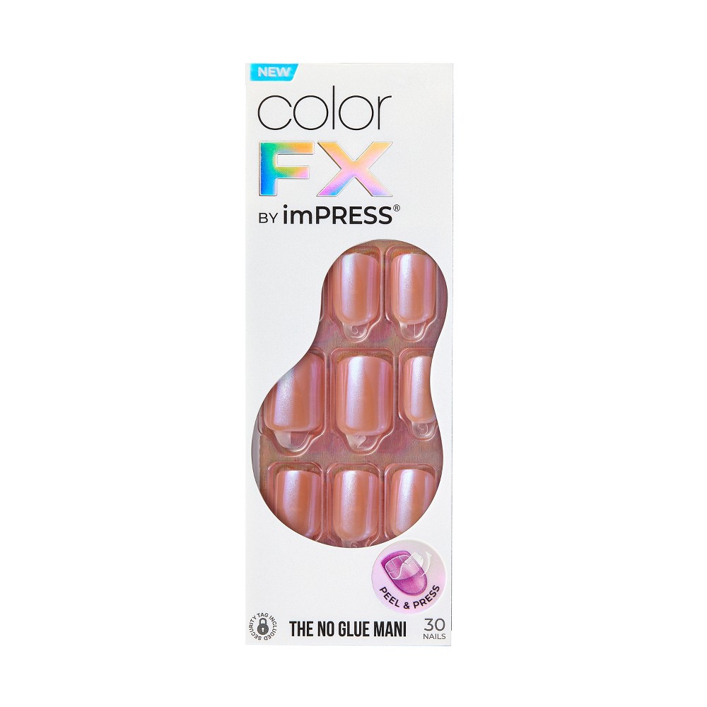 Photos - Manicure Cosmetics KISS Products imPRESS Color FX Fake Nails - Distraction - 33ct