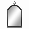 Kate & Laurel All Things Decor 18"x30" Ohara Arch Wall Mirror Black : Traditional Style, Rounded Top, Wall Mounted - 4 of 4