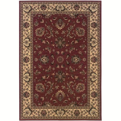 Oriental Weavers Ariana 311C3 Red/ Ivory Indoor Area Rug - 5'3" x 7'9"