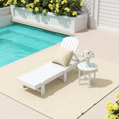 WestinTrends Dylan 2 Piece Poly Reclining Chaise Lounge
